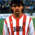 Un giovanissimo Roby Baggio in maglia biancorossa.