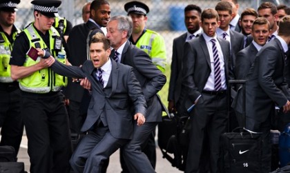 World Cup 2014: Comedian tries to sneak on to England team plane