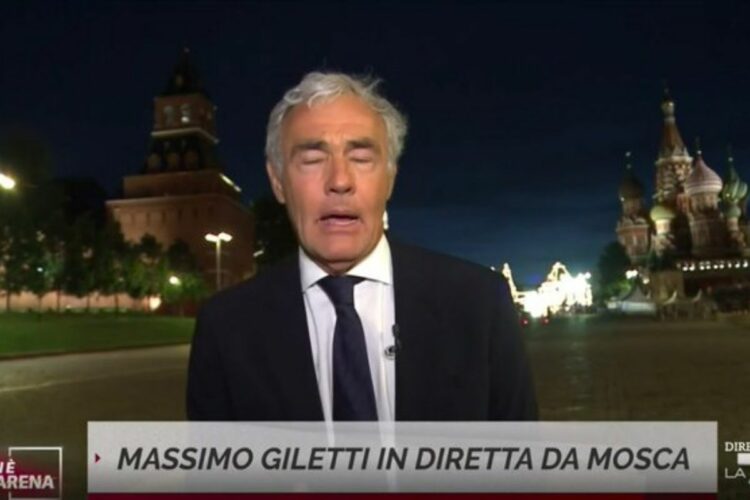 Massimo Giletti malore a Mosca in diretta a Non è L’Arena VIDEO