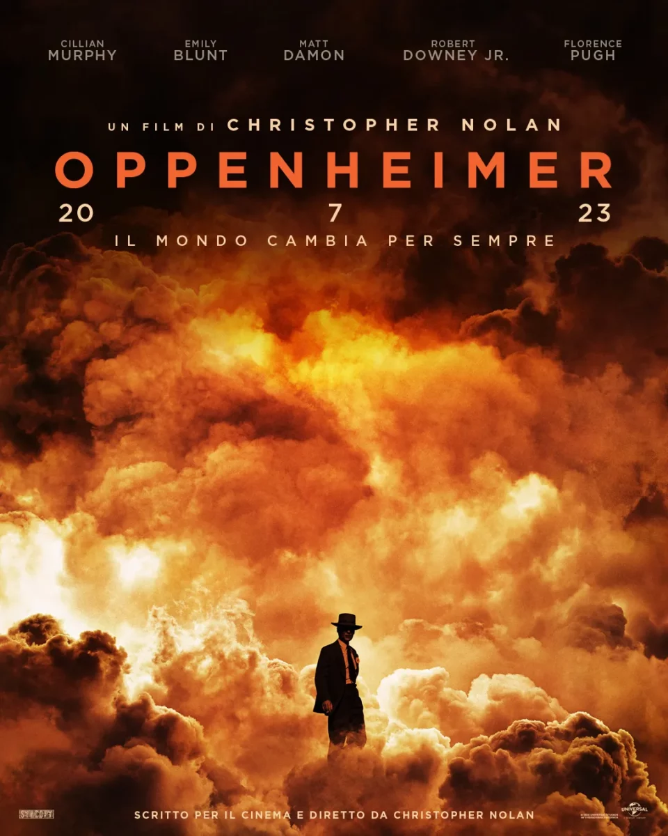 Oppenheimer data uscita poster film Christopher Nolan