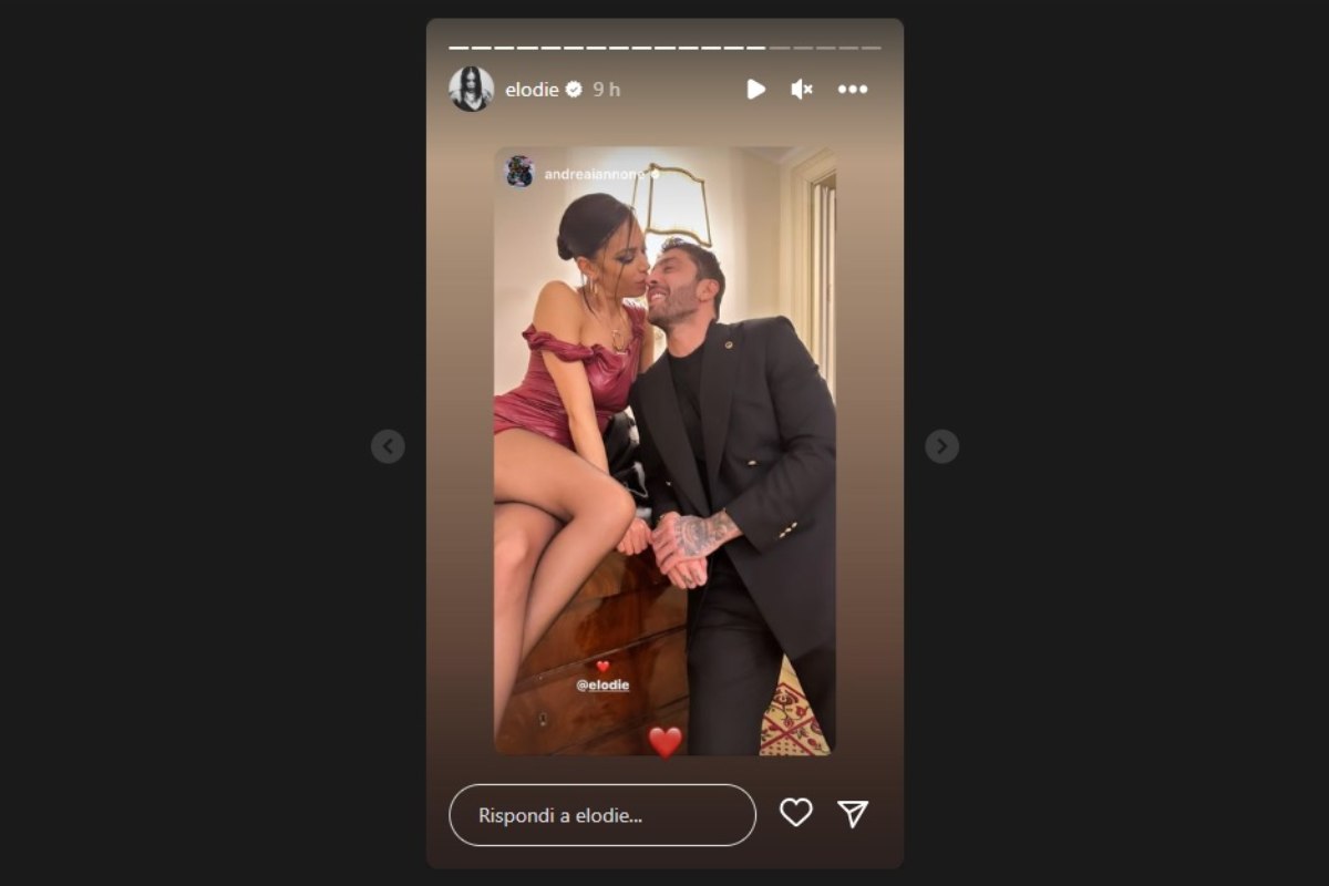Elodie storia Instagram Andrea Iannone