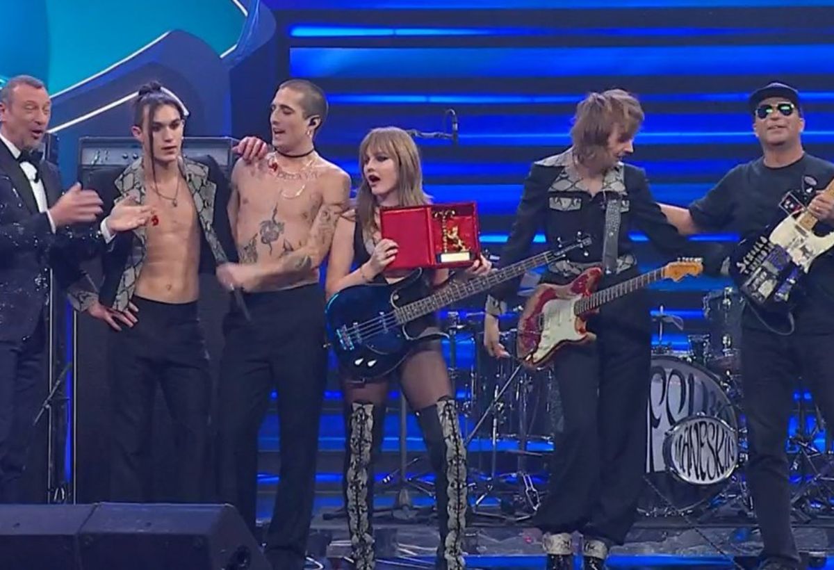 maneskin sanremo 2023 terza serata